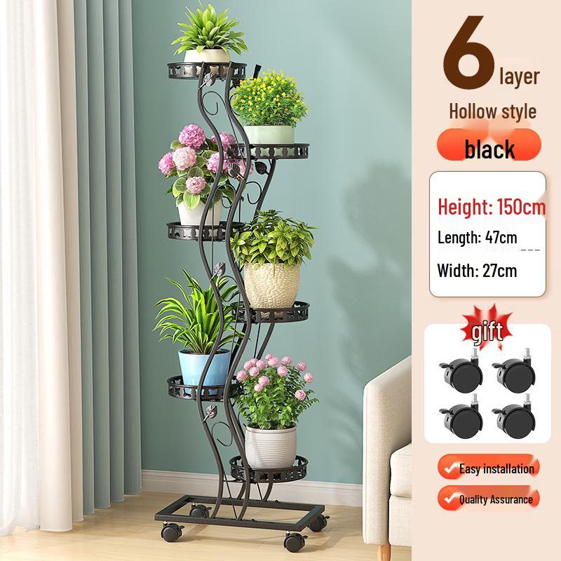 Multi-Layer Mobile Flower Stand