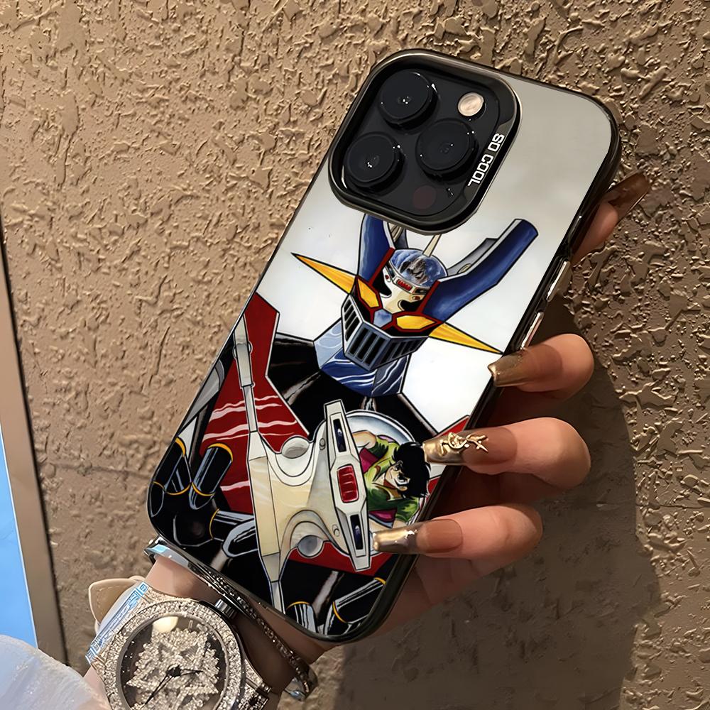 

UFO Robot Goldorak Phone Case For 17 Air IPhone 16 Pro Max 15 14 Plus 12 13 X XS Max 11 Colorful Silver Cover iPhone 17Air
