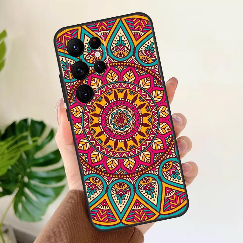 

Mandala Geometric Pattern Soft Case For Samsung Galaxy S25 Ultra S21 S22 S23 S24 Plus S9 S10 S20 FE S24 FE Phone Cover Galaxy S23Ultra