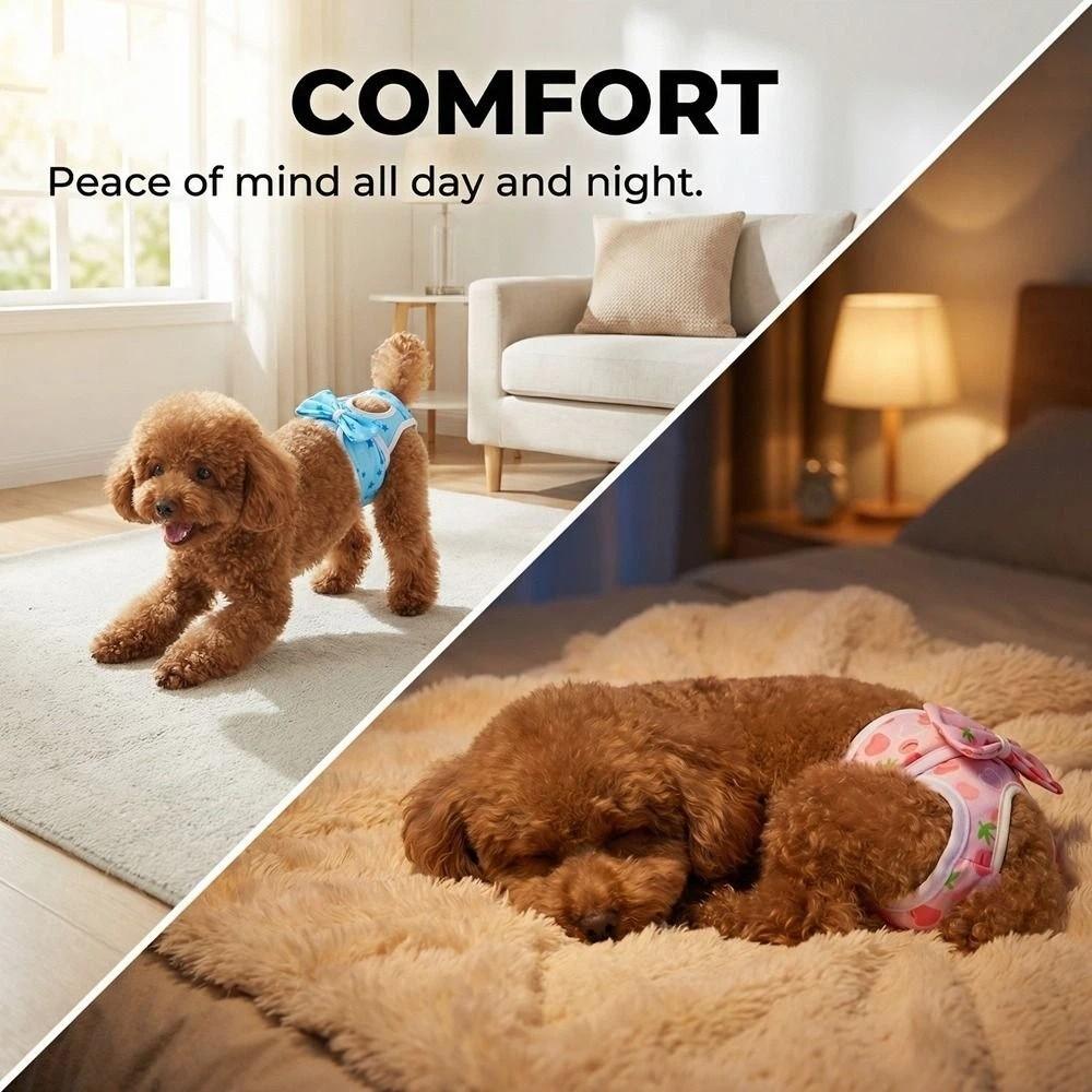 Adjustable Dog Diaper Washable Dog Sanitary Pants Puppy Underpants  for Dogs Puppy