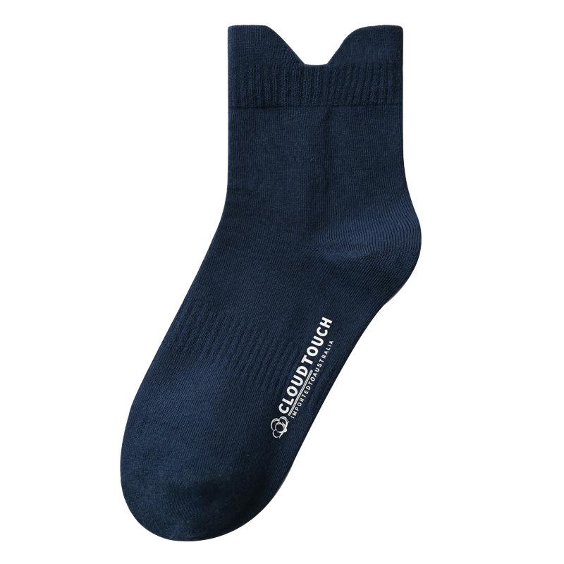 Pure Cotton Long Socks, Anti-odor White Women's Socks for Spring and Autumn, All-cotton Mid-length Socks for Autumn and Winter