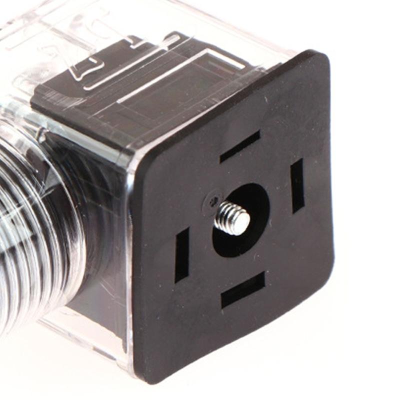 MultiPurpose Hydraulic Solenoid Coil Plug Hydraulic Valved Connector Transparent Housing Voltages Upgrading Accessories