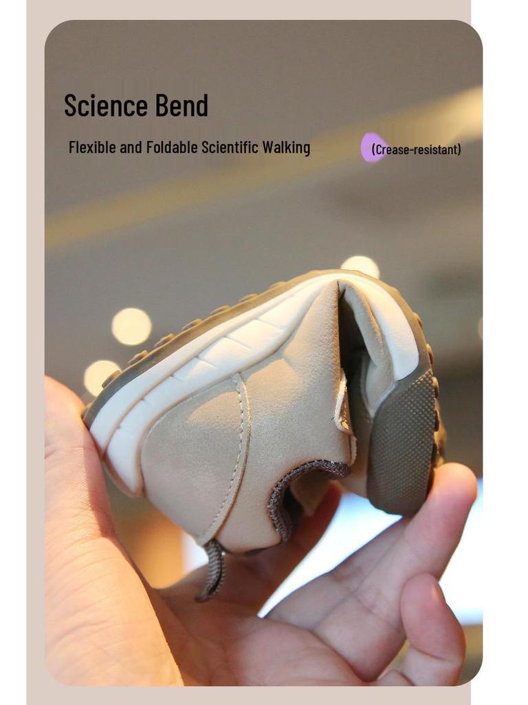 Baby Non-Slip Soft Sole Shoes - Spring/Autumn, Anti-Kick, Magic Tape, Cartoon Design for Boys and Girls