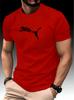 Letnia Moda Lis Pantera Nadruk 3D Koszulka Luksusowa Wysokiej Jakości Męska Góra z Okrągłym Dekoltem Codzienny Trend Bluza Fitness