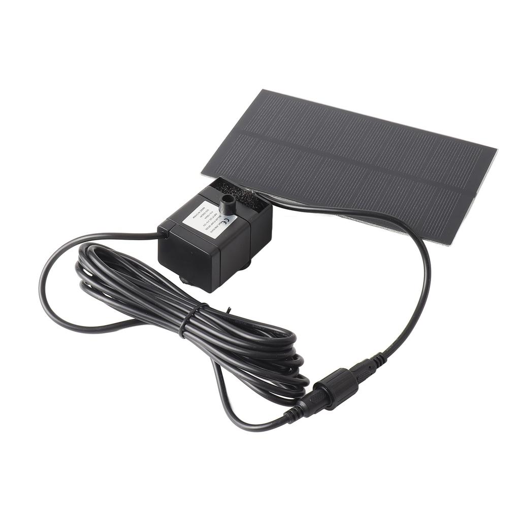 Solar-Springbrunnenpumpe 5,5V 1,5W Polykristallines Silizium-Solarpanel Vogelbad-Springbrunnenpumpe