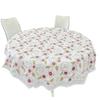 Restaurant-Grade Round Plastic Tablecloth - Waterproof & Oil-Proof, Scald-Resistant, Wash-Free, Ideal for Home or Hotel Use