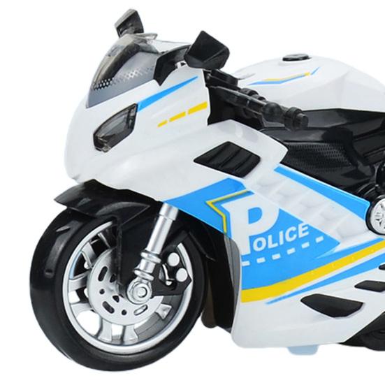 Children Motorcycle Toy Great Detail Lighting Sound Effects Inertial High Simulation