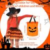 2025 Halloween Trick Or Treat Bags Orange Pumpkin Buckets With Led Light Candy Bucket For Kids Halloween Glow Party Supplies