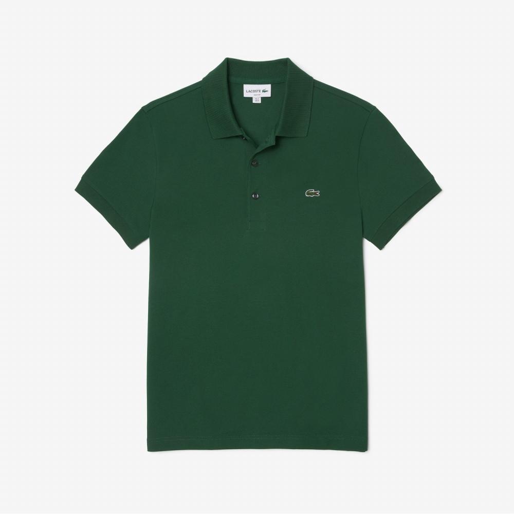 

LACOSTE Мужская поло Slim Fit Basic с короткими рукавами [Зеленый]