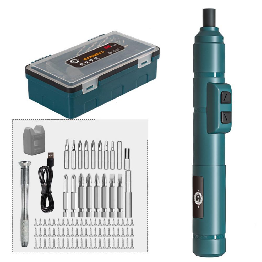 USB Rechargeable Cordless Electric Screwdriver Set Wireless Electric Drill Repair Work