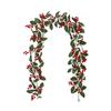 Simulated Christmas Rattan Vine No Maintenance Faux Willow with Red Berry Garland Wedding Party Home Decor
