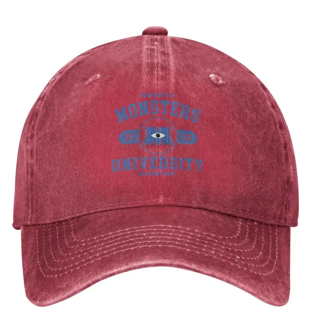 Monsters University Student Baseball Cap Men Women Sunshade Trucker Hat Summer Stylish Hunting Camping Baseball Caps One Size