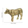 Retro Brass Milk Cow Figurines Miniatures Statue Desktop Ornaments Zodiac Animal Cow Lucky Home Decorations Crafts Accessories