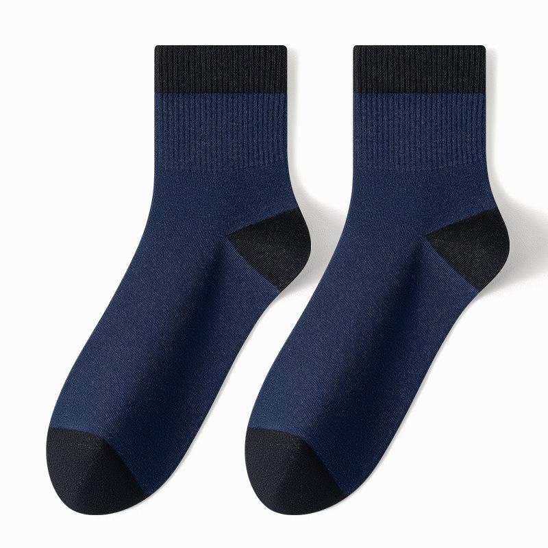 Men's Spring and Autumn Business Leisure Breathable 7A Antibacterial Deodorant Socks