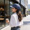 Denim Cap With Heart And Bow Design Sun Blocking For Spring And Autumn Wear