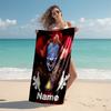 Personalized customized proof beach towel with Pennywise the Dancing Clown pattern - soft, absorbent,quick-drying,perfect swimming,camping&bathing