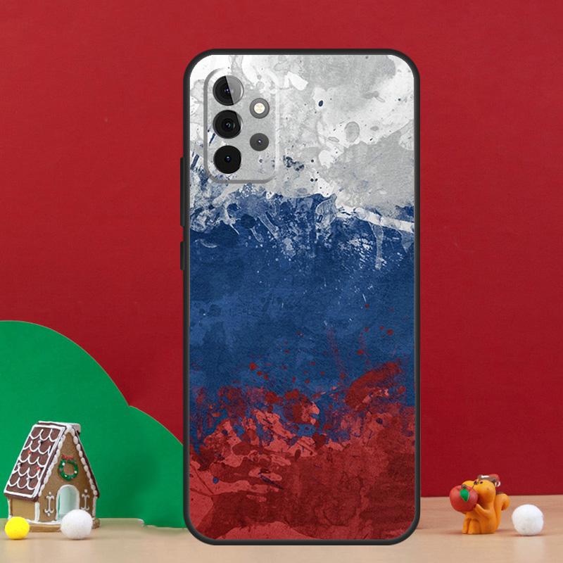 Russian Flag Case For Samsung Galaxy A17 A06 A16 A56 A36 A54 A34 A14 A52 A32 A13 A23 A33 A53 A15 A35 A55