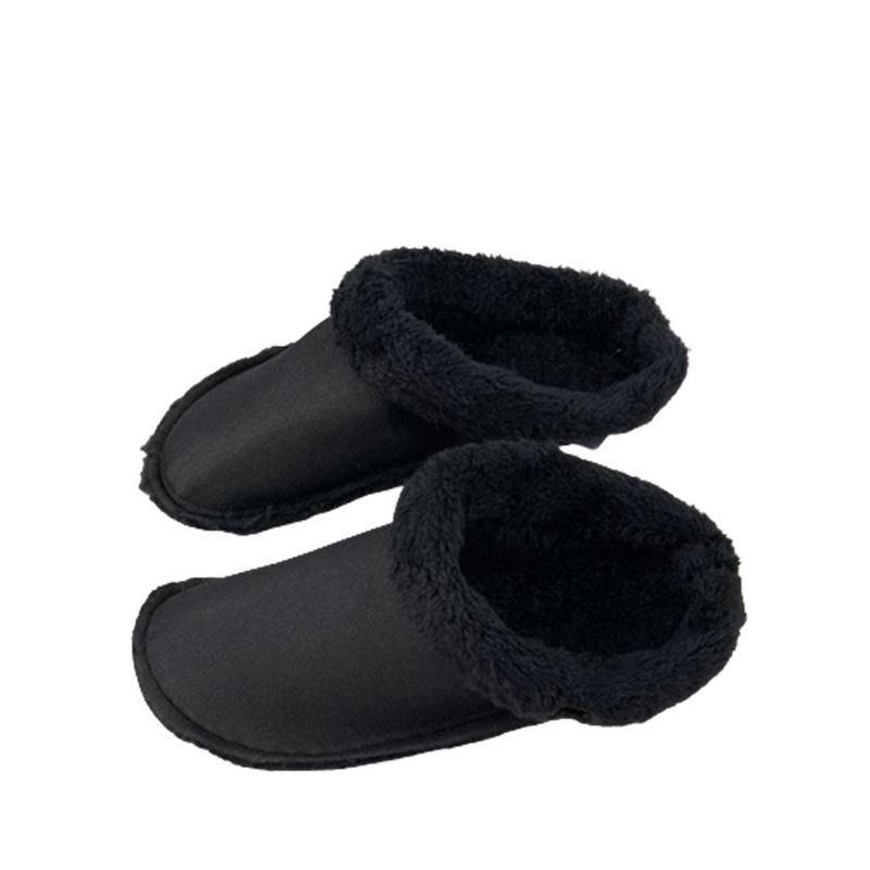 

Обувь Черно-белая Накладка Сохраняет тепло Съемная подкладка Зимние подарки Мягкая Прочная 24cm/9.45in чёрный