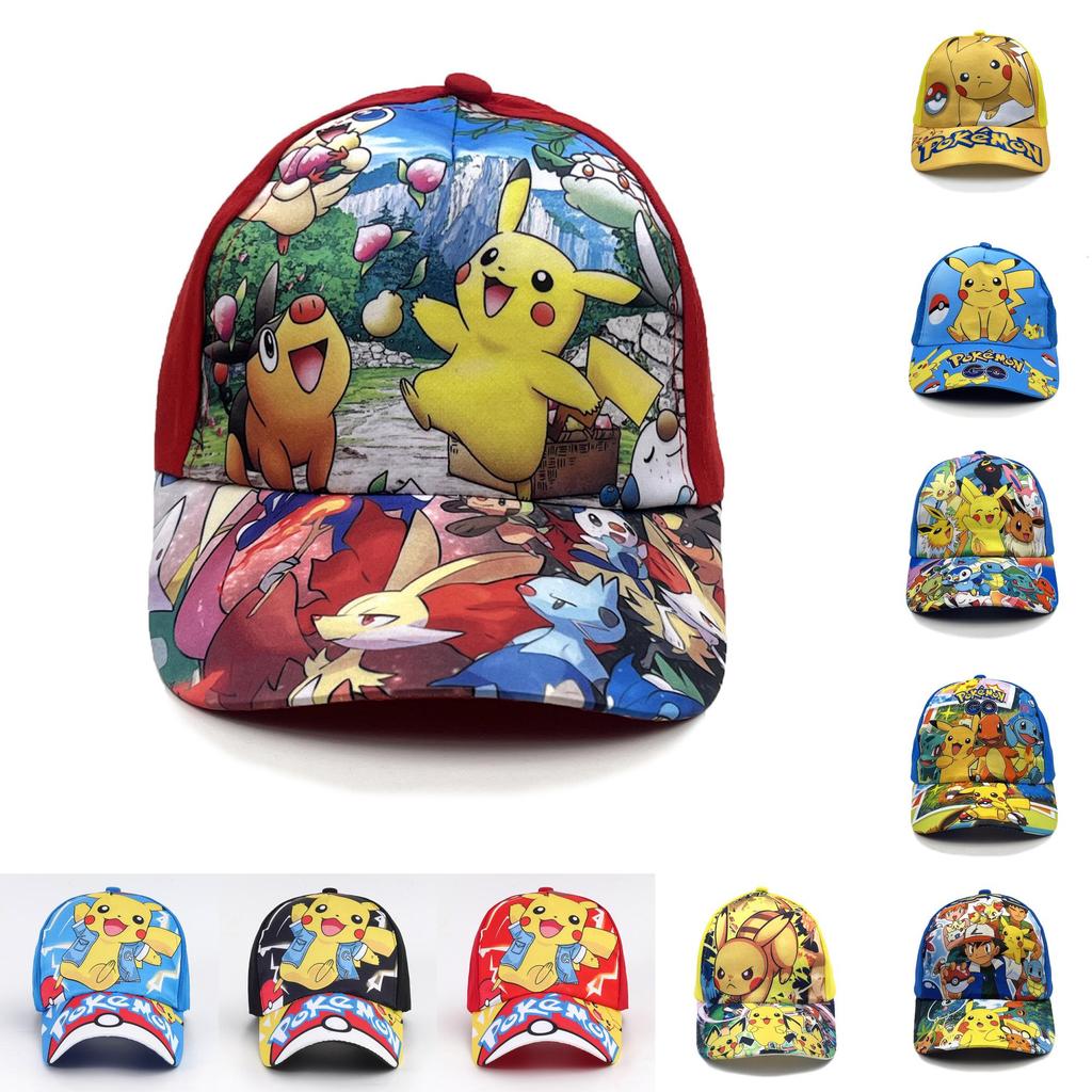 Pattern Kids Sun Protective Baseball Hat With Short Brim For Outdoor Use