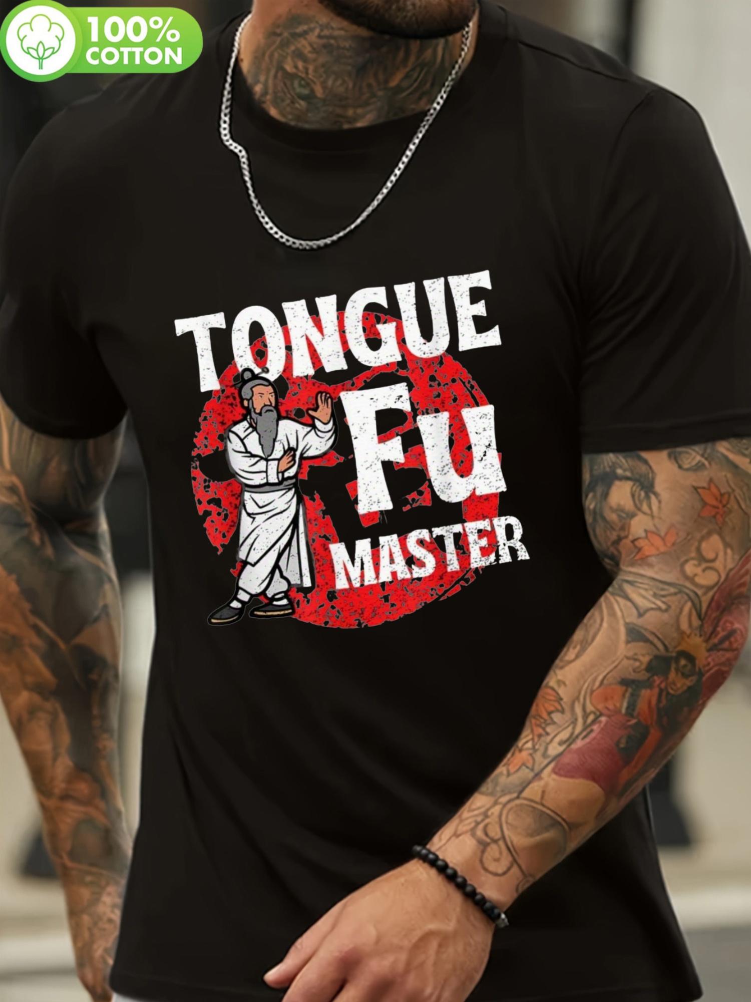 

Tongue Fu Master Graphic T-shirt - 100% Heavyweight Cotton S