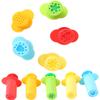 5Pcs Clay and Dough Modelling Tools Kit Rollers Molds Cutters Plastic Assorted Designs Play Dough Extruders Tools Toy Set