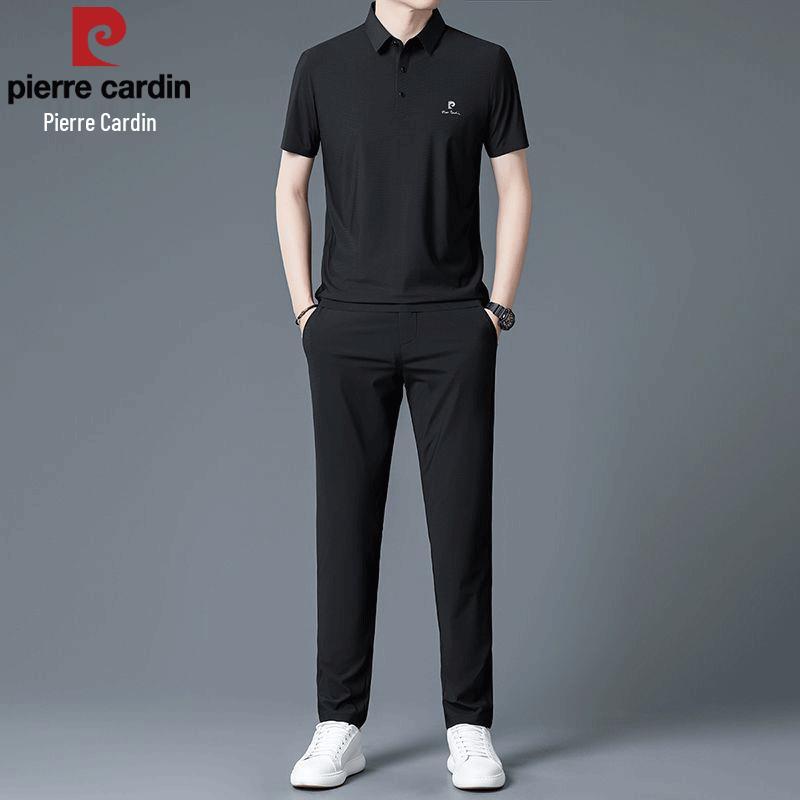 

Pierre Cardin Men s Ice Silk Short Sleeve Polo Shirt Set 3XL