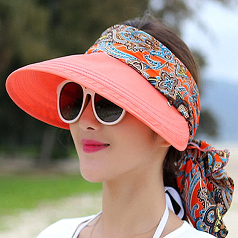 Women's Multifunctional UPF 50+ UV Sun Protection Waterproof Breathable Face Neck Flip Folding Sun Hat
