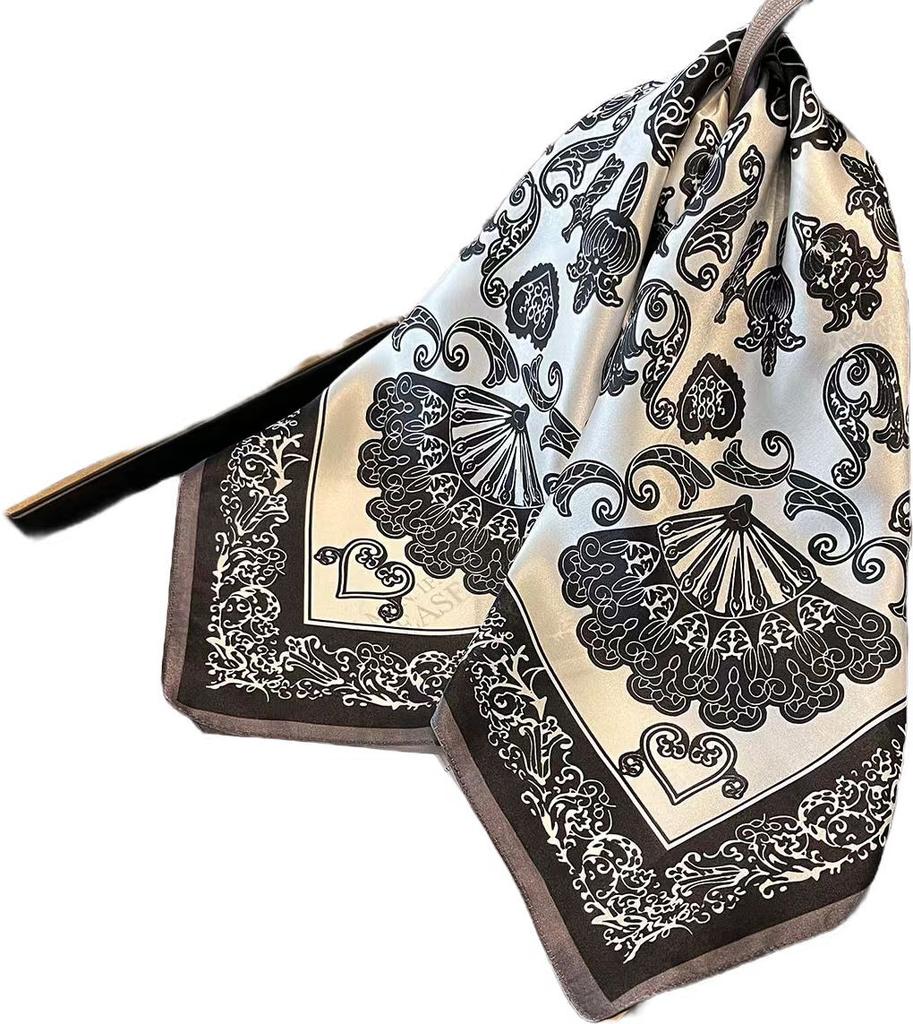 100% Pure Silk Scarf Women Hairband Foulard High Quality Square Female Headkerchief Luxury Shawl Wraps Hijab Bandana Scarves