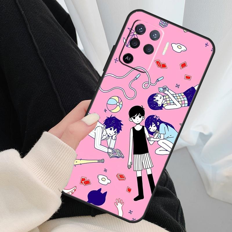 Omori Game Case For OPPO A54 A74 A94 A83 A91 A93 A5 A9 A31 A53 2020 A15 A52 A72 Find X5 X3 Pro Cover