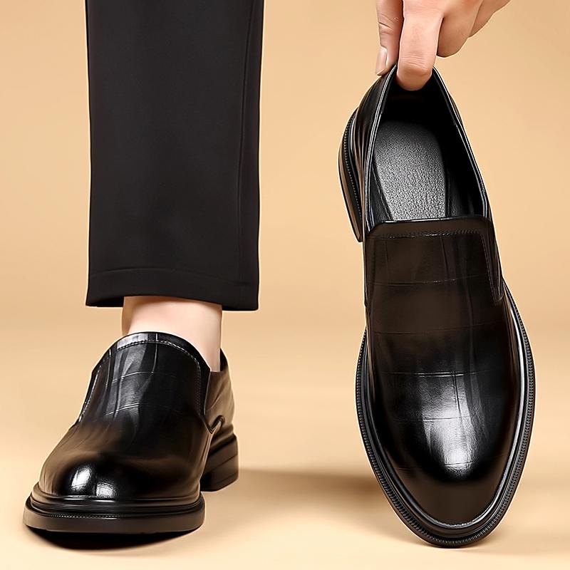 Fashion Leather Men's Dress Shoe 2025 New Arrival Slip-on Loafers Men Soft Driving Moccasins High Quality Flats Male Walking Footwear