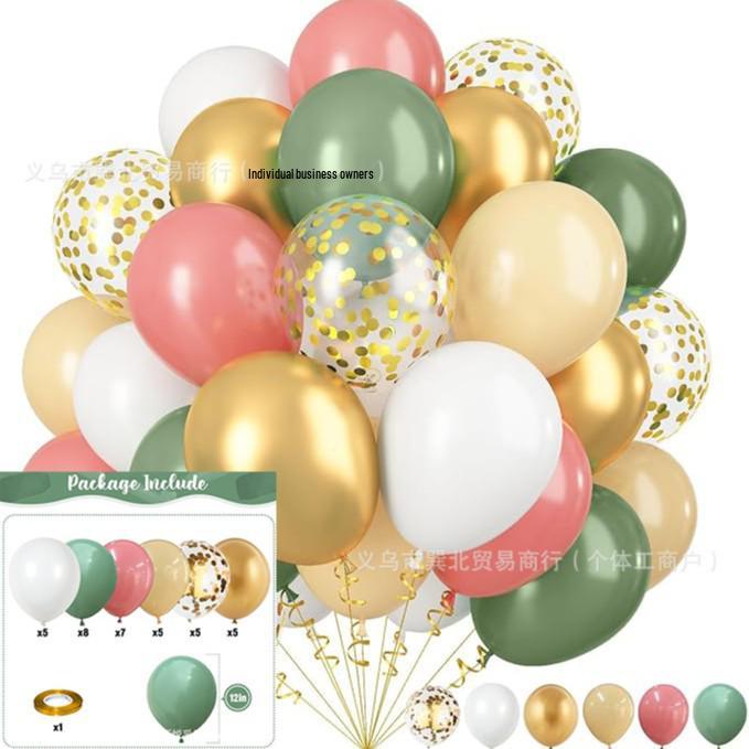 12-Zoll 35 Stück Pailletten-Konfetti-Ballons für Weihnachten, Halloween, Geburtstagsfeiern