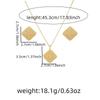 Peach Heart Spiral Tree Leaf Earrings & Necklace Set - Luxury High-End Metal Style Fashion for Women