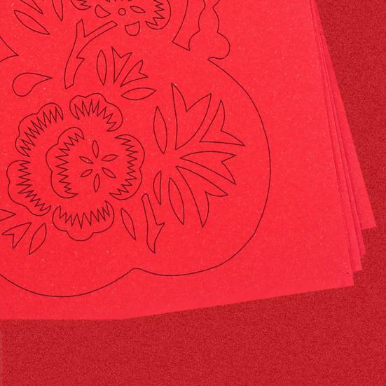 Chinese Zodiac Handmade Cutting Paper Kit Spring Festival Decorations Vibrant Color with Pattern Model Window Flowers Special Paper