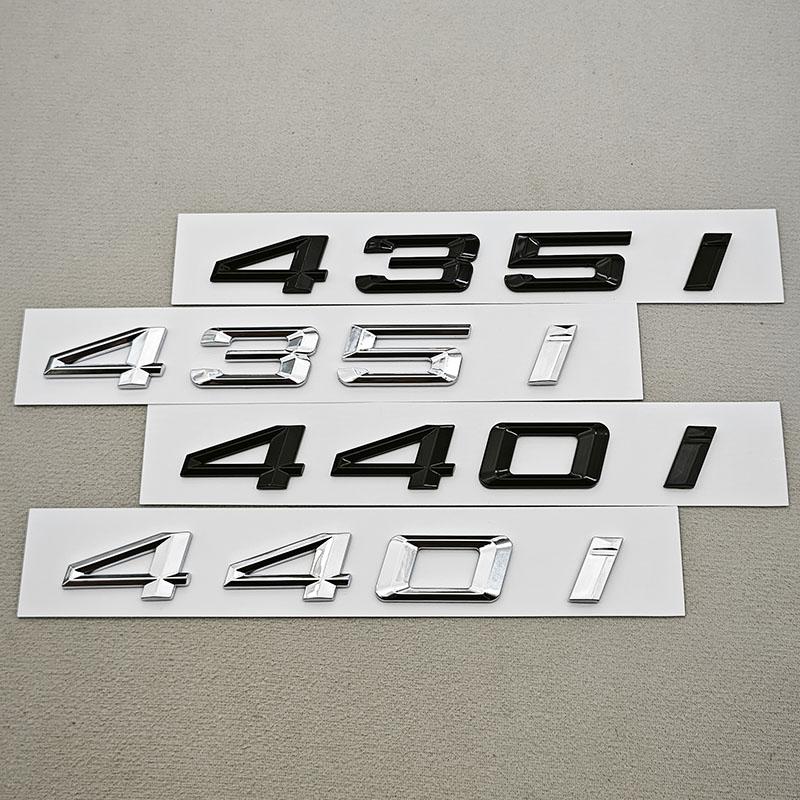3D ABS Car Letters Logo 440i 435i Badge Sticker Rear Trunk Emblem For BMW 4 Series 435i 440i F32 F33 F36 Tail Marking Accessory