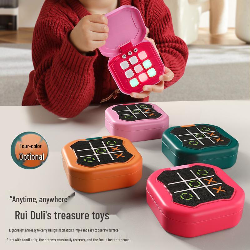 KI Tic-Tac-Toe-Brett: Interaktives grenzüberschreitendes Puzzlespiel für Kinder