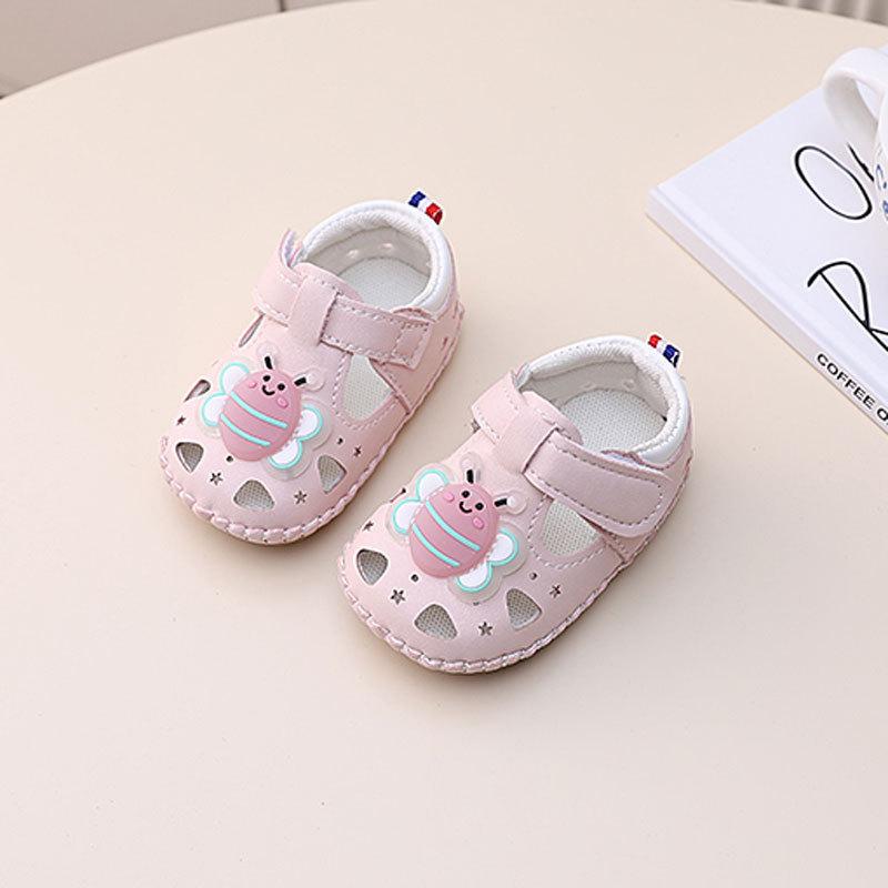 Baby Toddler Soft Sole Shoes For Summer With Magic Tape For Kids Walking Comfort