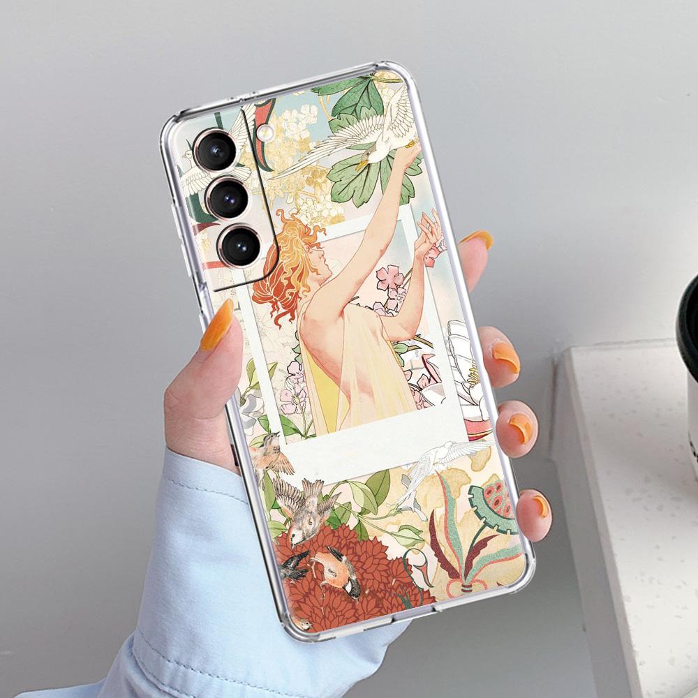 Phone Case For Samsung Galaxy S26 S25 S24 S23 S22 Ultra S20 S21 FE 5G Plus Soft Clear Cover ART aesthetic collage Venus