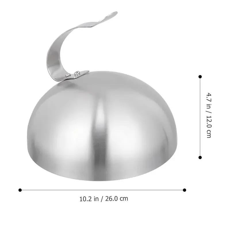 Dome Burger Cover Melting Cheese Covers Griddle Cloche Food Plate Press Features Basting Helper Steel Stainless Protection Domes