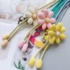 Reines Handgewebtes Universelles Handy-Lanyard, Langes Crossbody-Lanyard, Modischer Sonnenblumen-Anhänger, Verdicktes Lanyard