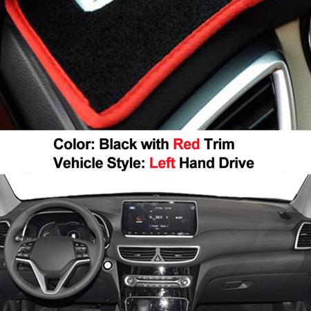 Car Dashboard Cover For Hyundai Tucson 2019 With Speaker Dustproof Dashmat Pad LHD Dashboard Cover Carpet Dash Mat Sun Shade красный