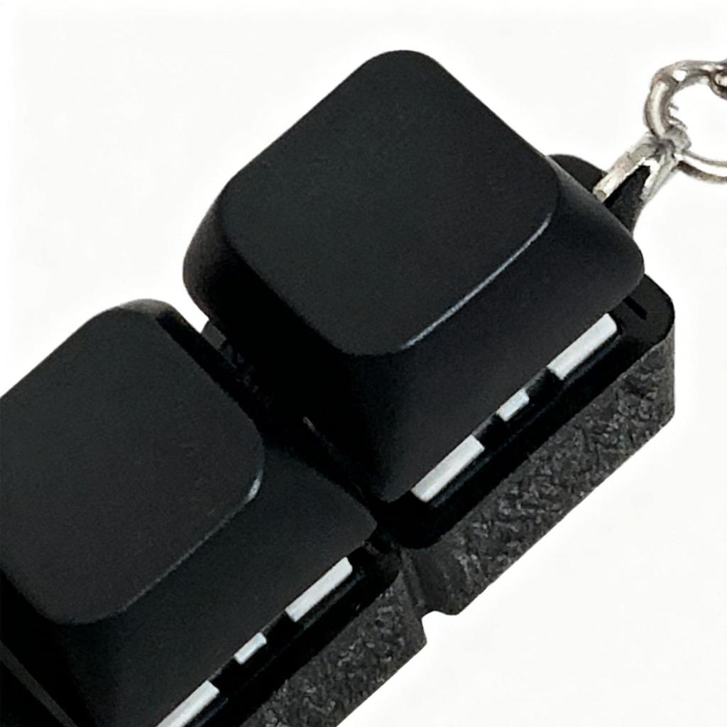 Keyboard Key Toy 4 Keys Button Keycap Fidget Keychain Keyboard Clicker Toy Stress Relief Keyboard Cube Toy for Adult Gifts