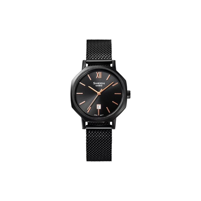 

Watch 50 meters waterproof quartz movement stainless steel case Japanese and Korean watch 30mm women s black SHE-4554BM-1A чёрный