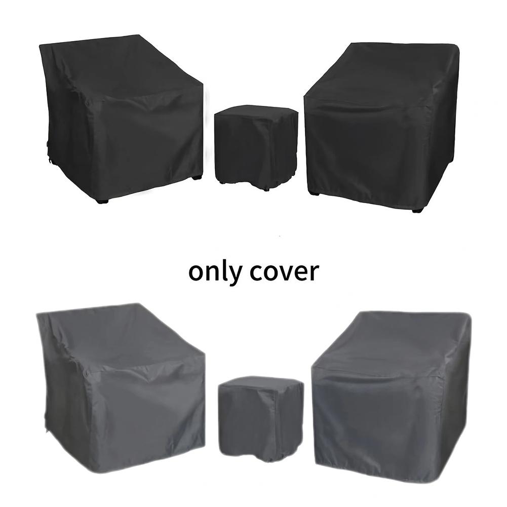 Outdoor Patio Furniture Covers Set Made of 210D Oxford Waterproof Material for Sofa Two Chairs and Coffee Table