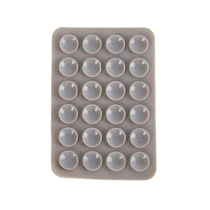 Double-Sided Silicone Suction Pad - Adhesive Rubber Sucker for Mobile Phone Fixing