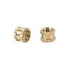 M3 x 3mm Female Thread Brass Knurled Threaded Insert Embedment Nuts 100PCS
