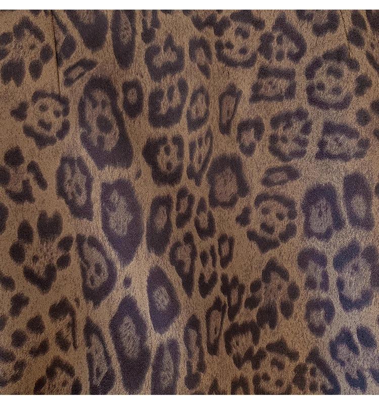 Übergröße A-Linien Midi-Rock mit Leopardenmuster - Herbst/Winter 2024