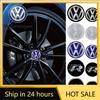 2026 New For VOLKSWAGEN VW 56/60/65MM Car Wheel Center Hub Caps Sticker Tire Rim Covers Decal For Volkswagen VW GTI R Golf Polo 