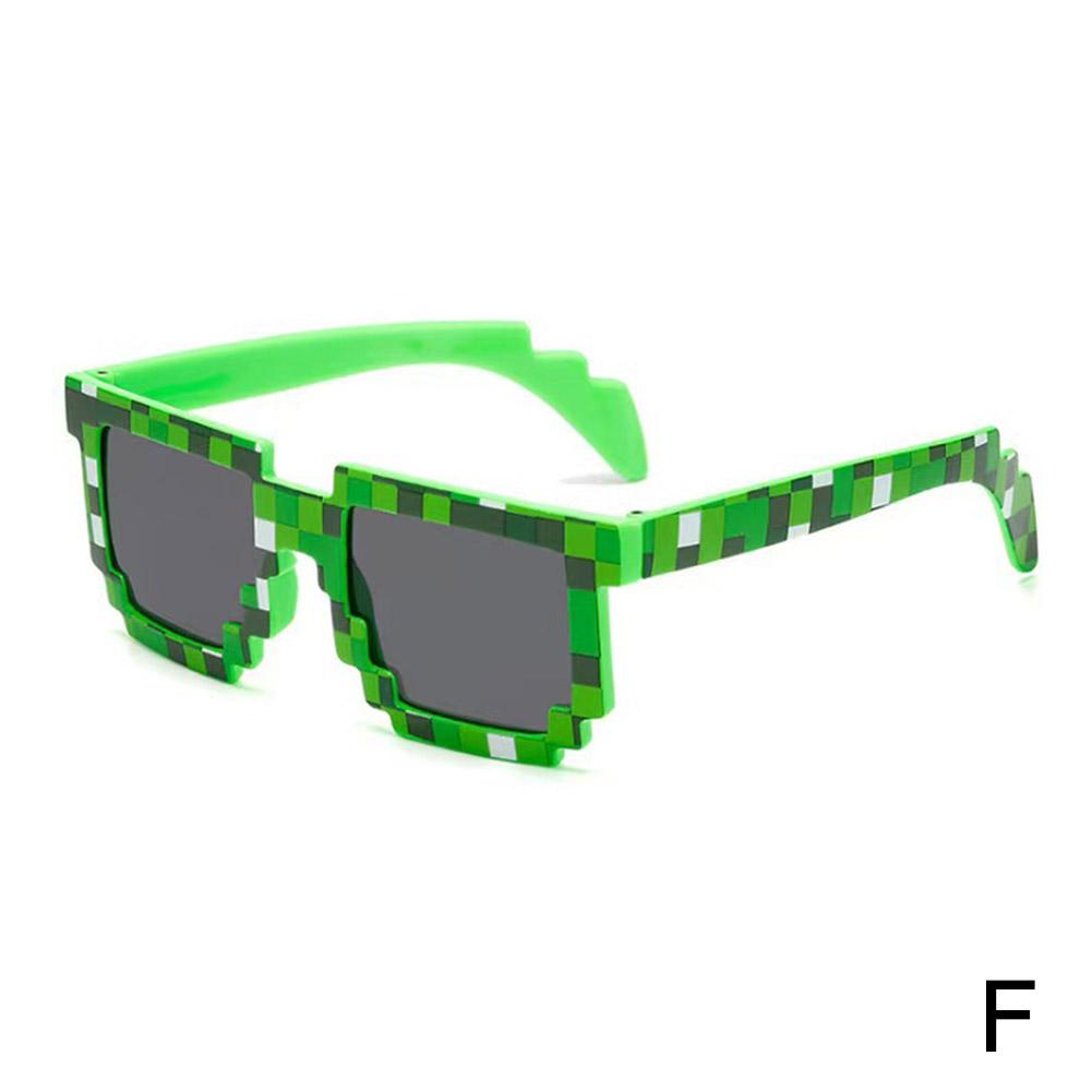 Sun Glasses Hot Sale Sunglasses Creeper Glasses Novelty Mosaic Funny Goggles Boys Girls Pixel Eyewear