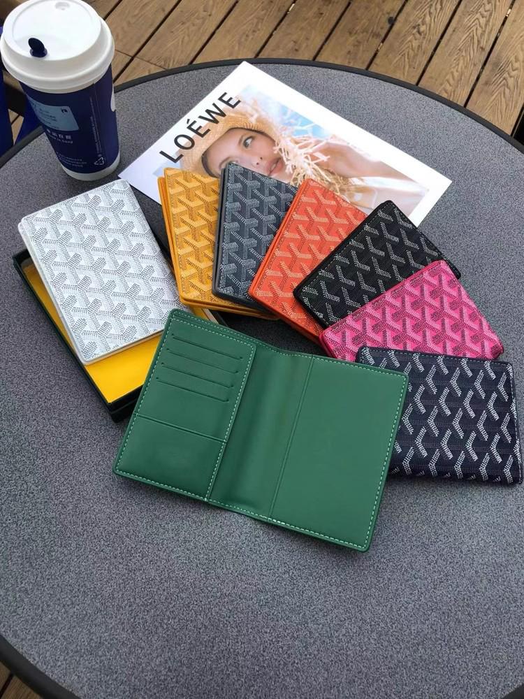 Dogtooth Print Goya Passport Holder & Coin Purse - Stylish & Versatile Wallet