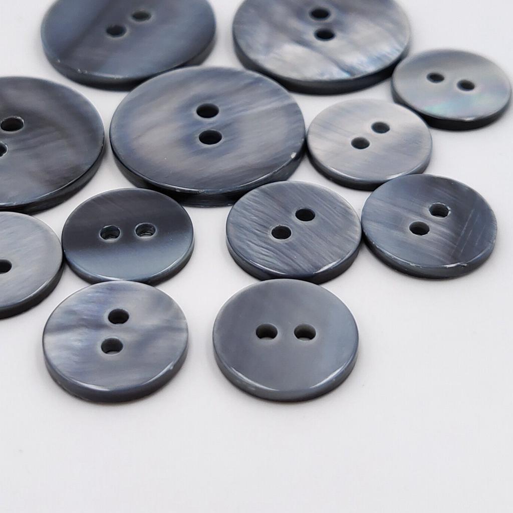 10Pcs All Kinds Of Natural Shell Buttons, Pearl Shell River Shell Gray Shell Shirt Buttons